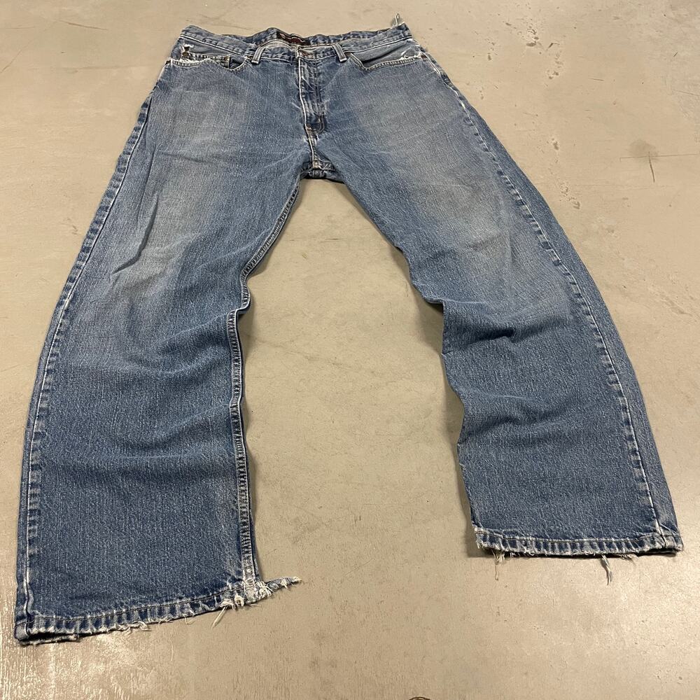 Y2K baggy Ralph Lauren jeans 36x32 busted belt loops